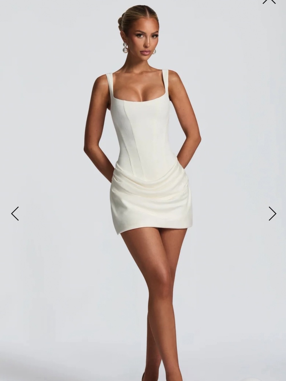 BABYBOO FASHION CORNELIA MINI DRESS - IVORY